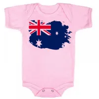 Body Bebê Infantil bandeira Austrália oceania - Foto 7