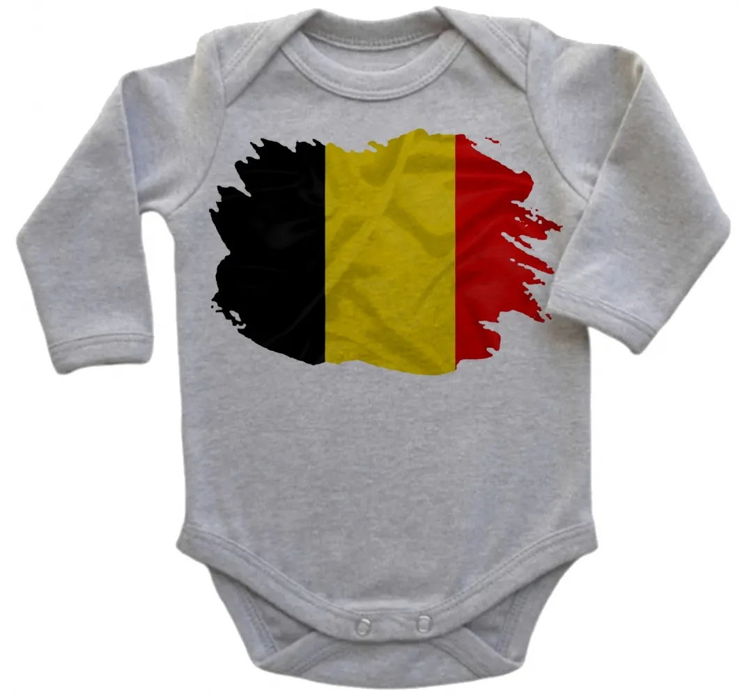 Body Bebê Infantil bandeira Bélgica europa