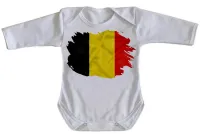 Body Bebê Infantil bandeira Bélgica europa - Foto 4