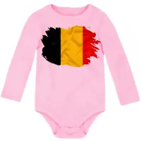 Body Bebê Infantil bandeira Bélgica europa - Foto 6