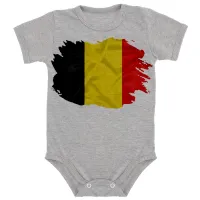 Body Bebê Infantil bandeira Bélgica europa - Foto 7