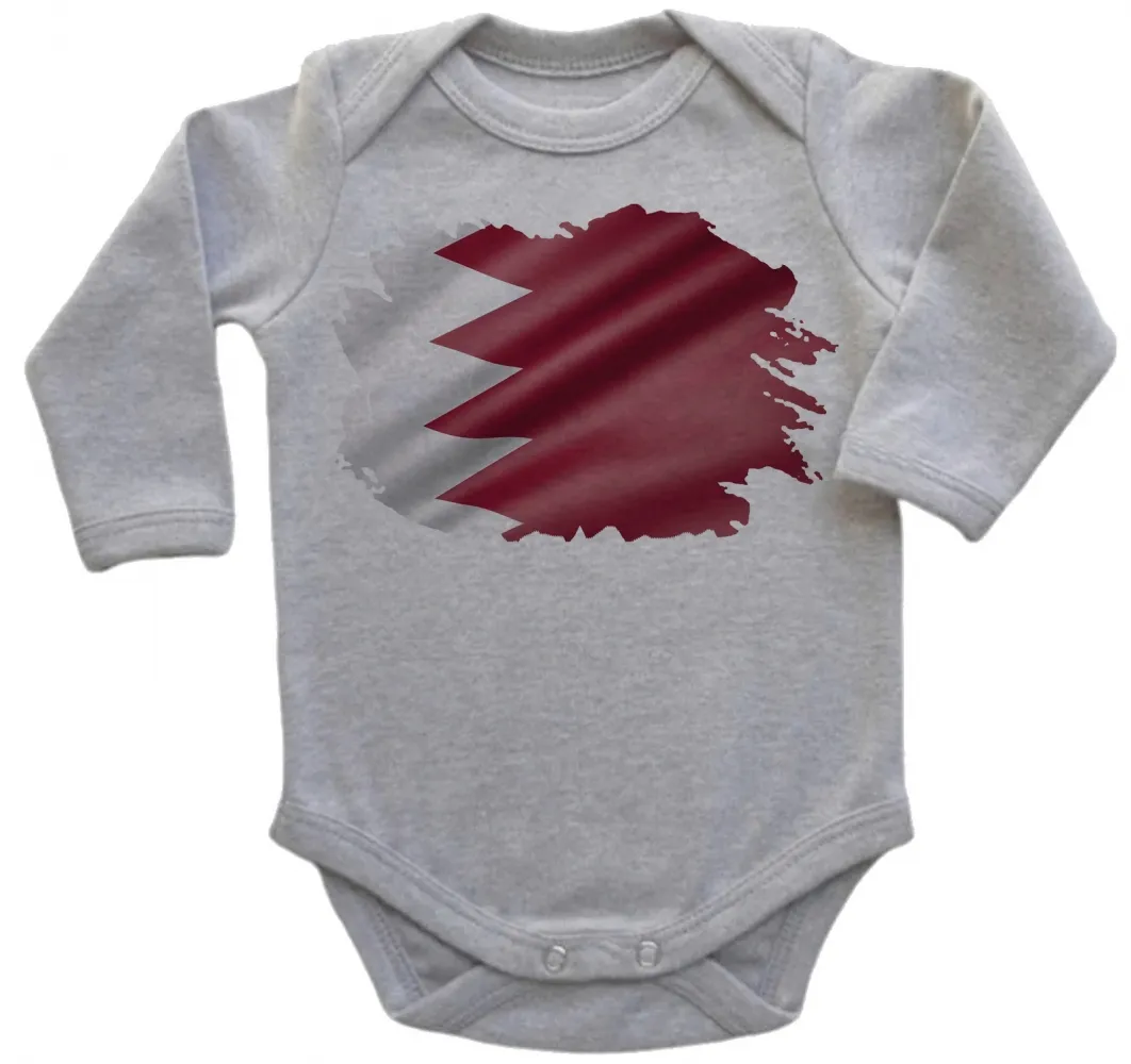 Body Bebê Infantil bandeira Catar Oriente médio
