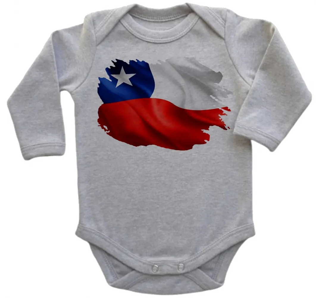 Body Bebê Infantil bandeira Chile america latina Imagem