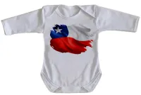 Body Bebê Infantil bandeira Chile america latina - Foto 3