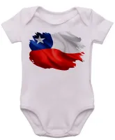 Body Bebê Infantil bandeira Chile america latina - Foto 4