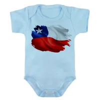 Body Bebê Infantil bandeira Chile america latina - Foto 5