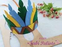 KIT19  Gabarito de Moldes  em MDF Coleção  Indígenas  - Foto 5