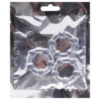 ANEL PENIANO BORRACHA TRANSPARENTE KIT 3 PEÇAS P, M, G - SI.                                                                                 LIBYSEXSHOP - Foto 3