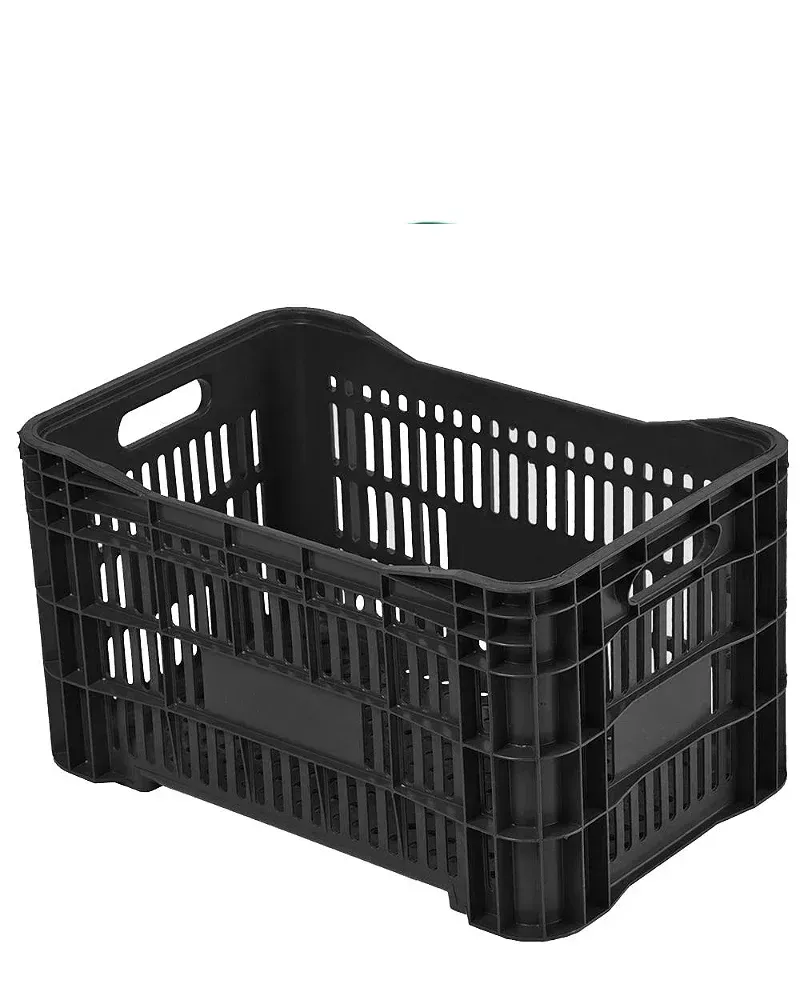 Caixa Plástica Horti Frutti Preta 20kg 46 Litros Imagem