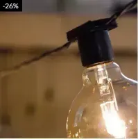 Festao com emenda 5 Metros com 10 Lampadas Led blindado aprova  dagua ( Varal De Luzes ) ( JOGO DE 10 LAMPADA ) ( KIT 10 LAMPADAS ) - Foto 18