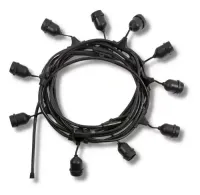 Festao com emenda 5 Metros com 10 Lampadas Led blindado aprova  dagua ( Varal De Luzes ) ( JOGO DE 10 LAMPADA ) ( KIT 10 LAMPADAS ) - Foto 6
