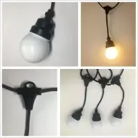 Festao com emenda 5 Metros com 10 Lampadas Led blindado aprova  dagua ( Varal De Luzes ) ( JOGO DE 10 LAMPADA ) ( KIT 10 LAMPADAS ) - Foto 9