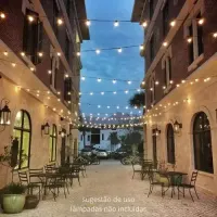 Festao com emenda 5 Metros com 10 Lampadas Led blindado aprova  dagua ( Varal De Luzes ) ( JOGO DE 10 LAMPADA ) ( KIT 10 LAMPADAS ) - Foto 19