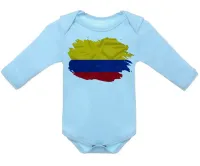 Body Bebê Infantil bandeira Colômbia america latina - Foto 2