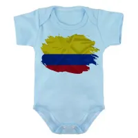 Body Bebê Infantil bandeira Colômbia america latina - Foto 5