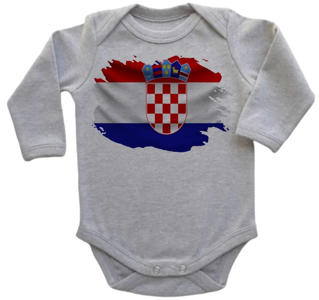 Body Bebê Infantil bandeira Croacia croatia