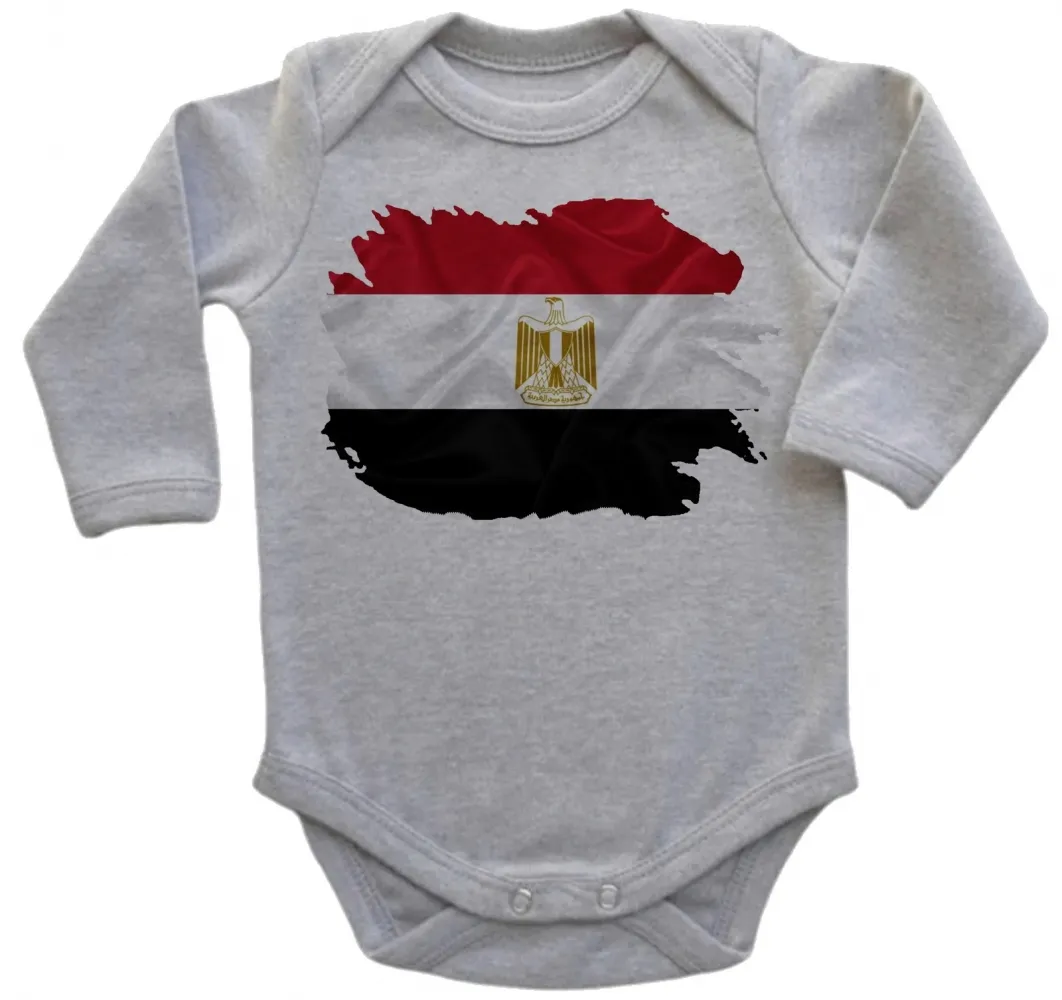 Body Bebê Infantil bandeira Egito continente africa Imagem