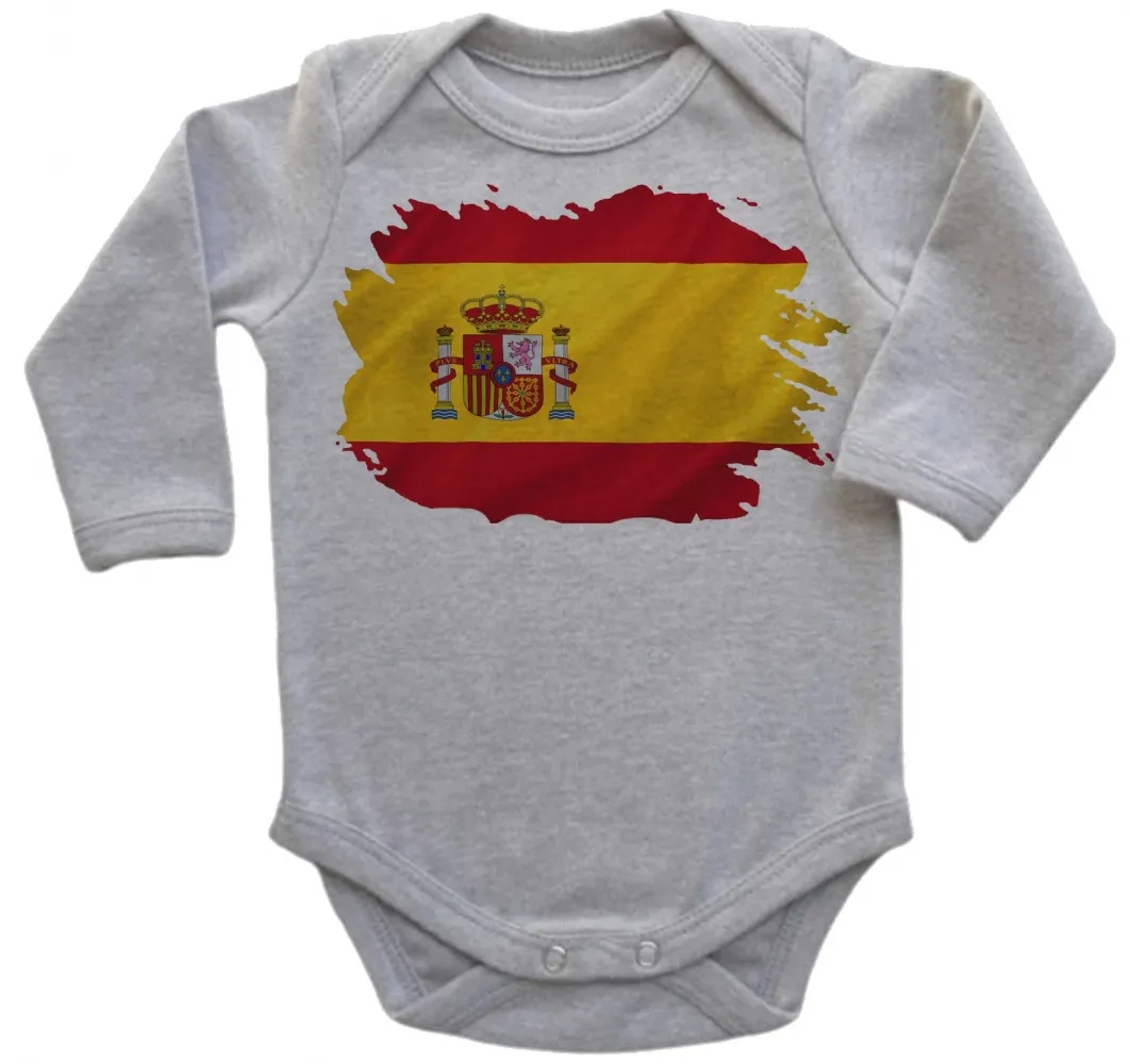 Body Bebê Infantil bandeira Espanha europa Imagem