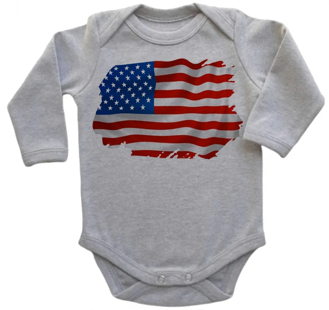 Body Bebê Infantil bandeira Estados unidos america
