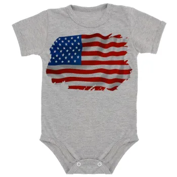 Body Bebê Infantil bandeira Estados unidos america - Foto 2