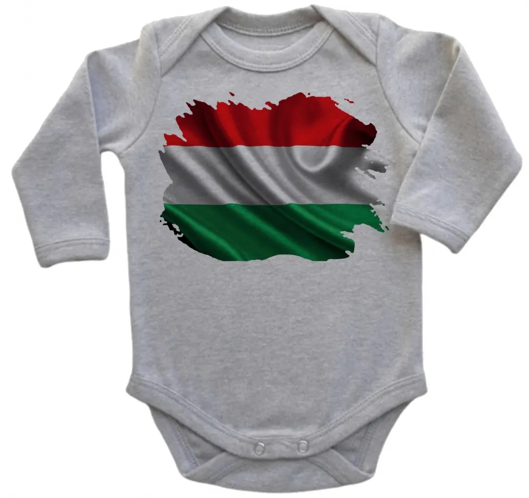 Body Bebê Infantil bandeira Hungria europa