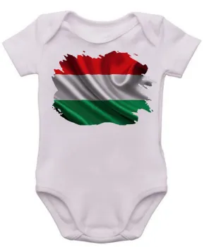 Body Bebê Infantil bandeira Hungria europa - Foto 2