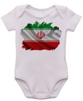 Body Bebê Infantil bandeira Irã República Islâmica no Golfo - Foto 2