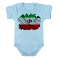 Body Bebê Infantil bandeira Irã República Islâmica no Golfo - Foto 3