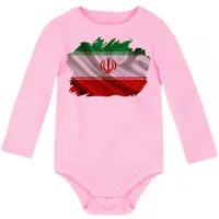 Body Bebê Infantil bandeira Irã República Islâmica no Golfo - Foto 4