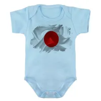 Body Bebê Infantil bandeira Japão oriental - Foto 2