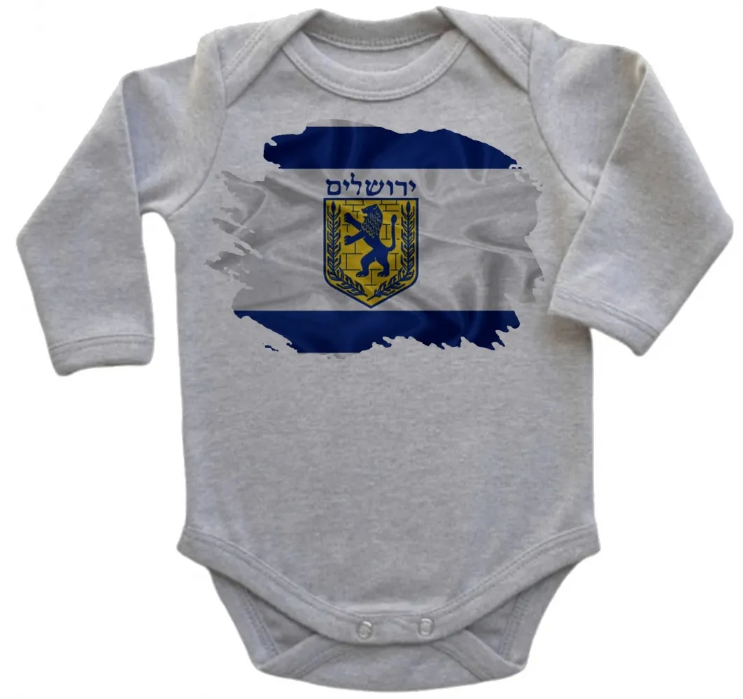 Body Bebê Infantil bandeira jerusalem israel