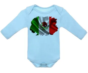 Body Bebê Infantil bandeira Mexico mexicano - Foto 2