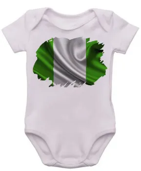 Body Bebê Infantil bandeira Nigéria africa - Foto 2
