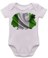 Body Bebê Infantil bandeira Nigéria africa - Foto 2
