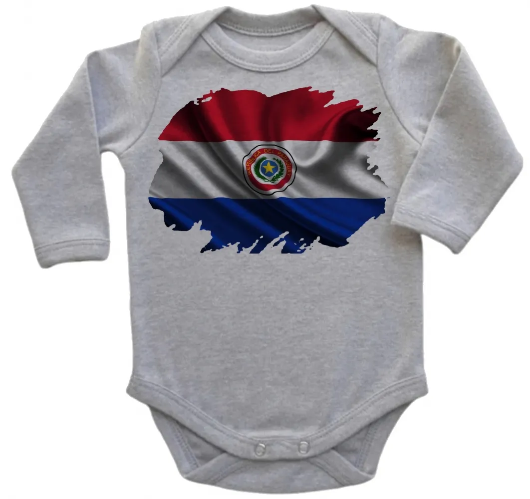 Body Bebê Infantil bandeira Paraguai américa Imagem