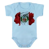 Body Bebê Infantil bandeira Peru américa latina - Foto 3