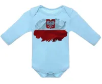 Body Bebê Infantil bandeira Polônia Europa - Foto 3