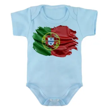 Body Bebê Infantil bandeira Portugal Europa - Foto 2