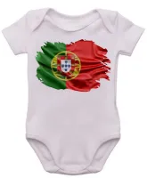 Body Bebê Infantil bandeira Portugal Europa - Foto 3