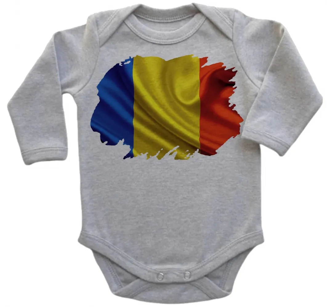 Body Bebê Infantil bandeira Romênia Europa Imagem