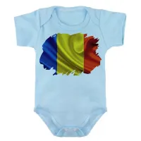 Body Bebê Infantil bandeira Romênia Europa - Foto 2