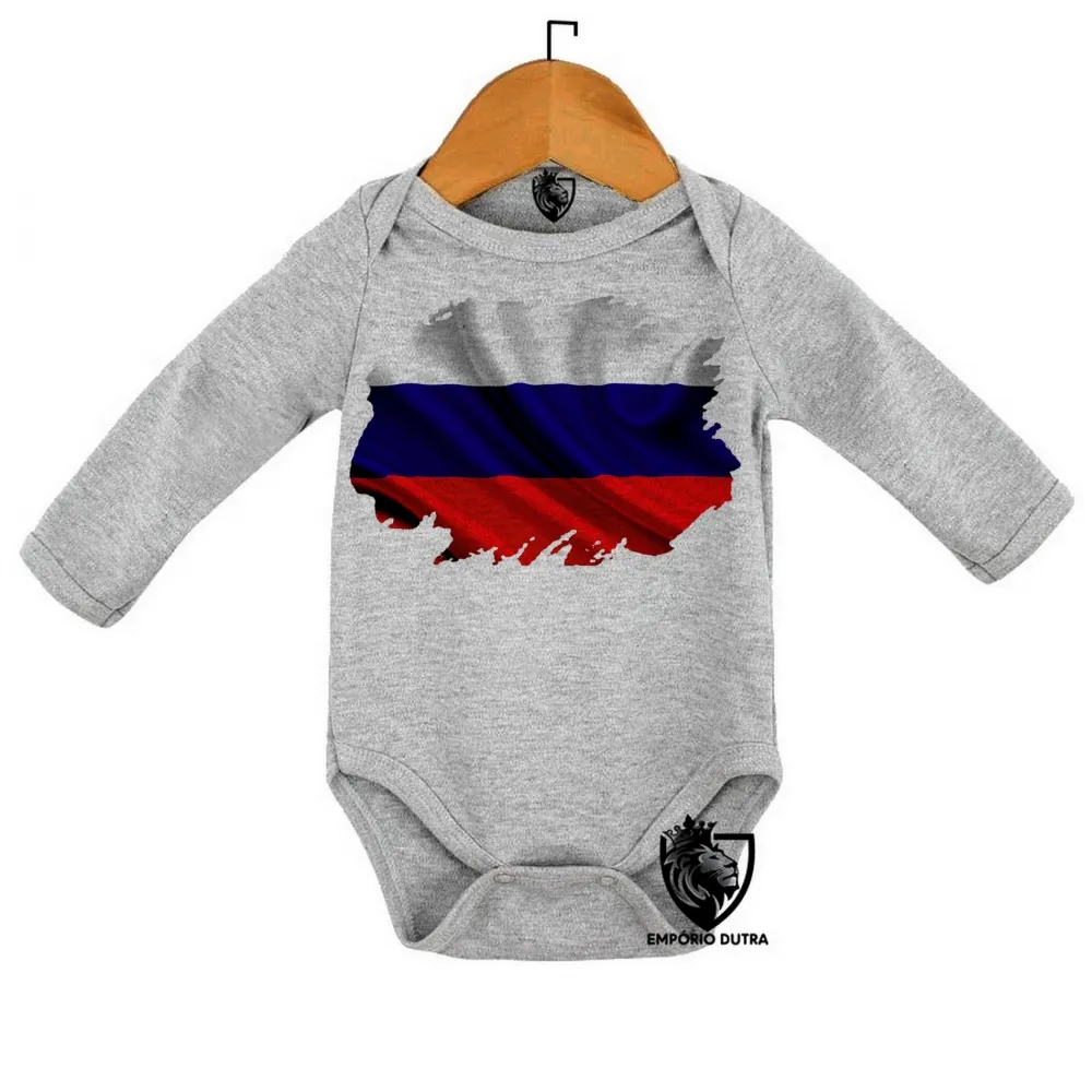Body Bebê Infantil bandeira Russia russo