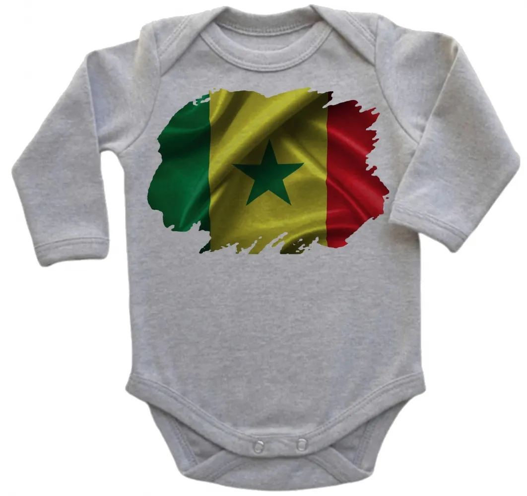 Body Bebê Infantil bandeira Senegal Africa Imagem