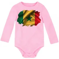 Body Bebê Infantil bandeira Senegal Africa - Foto 3