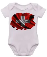 Body Bebê Infantil bandeira Suíça Europa - Foto 3