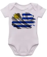 Body Bebê Infantil bandeira Uruguai america - Foto 3