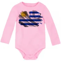 Body Bebê Infantil bandeira Uruguai america - Foto 4