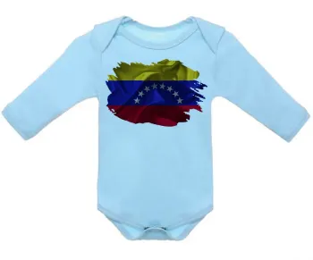Body Bebê Infantil bandeira Venezuela - Foto 2
