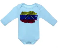 Body Bebê Infantil bandeira Venezuela - Foto 2