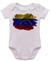 Body Bebê Infantil bandeira Venezuela - Foto 3